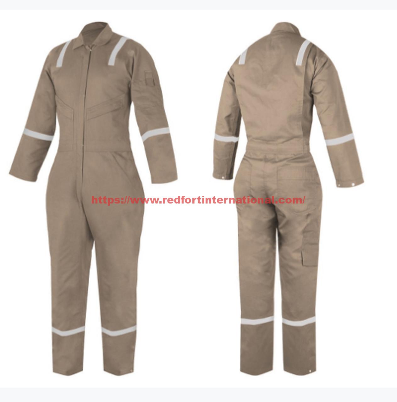 Safety Fire Retardant Coverall 100%C Proban, 240gsm Redfort,Navy Blue ...