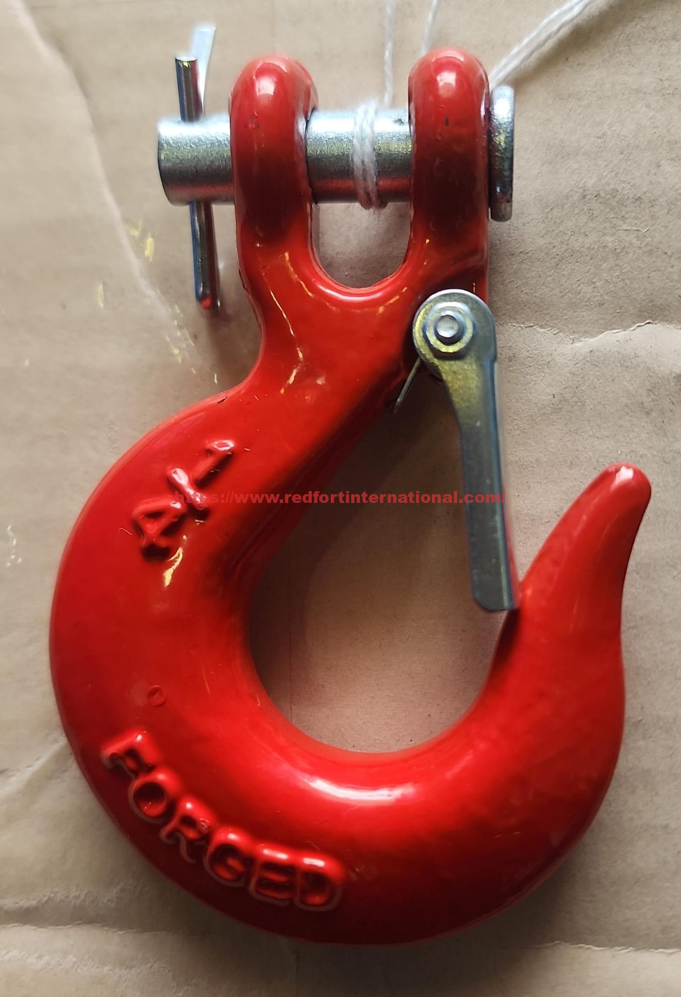 Clevis Slip Hook with Latch Red US Type in Kuwait | Buy Now