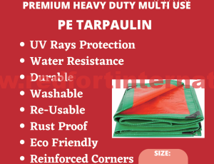 arpaulin PE Green/Orange in Kuwait | Durable PE Tarpaulins & Covers
