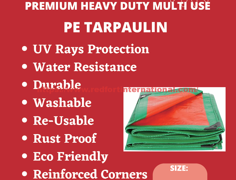 arpaulin PE Green/Orange in Kuwait | Durable PE Tarpaulins & Covers